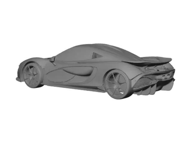 3D model for White McLaren P1