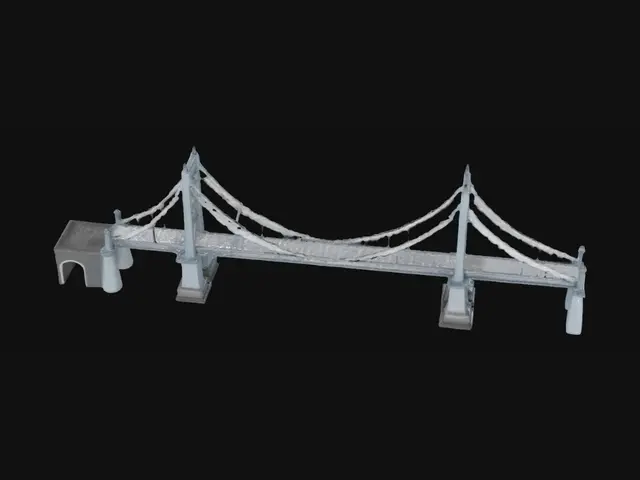 3D model for Block Out the Proportions: The bridge spans roughly 705 meters (2,313 feet) in total length, with a main span of 457 meters between the two towers. Start by blocking out simple cubes and cylinders to get the scale of the piers and the main truss arches right before adding any details.
Generate the Trusses: The iconic visual identity of the bridge comes from its dense, repetitive web of steel scaffolding. Instead of modeling every individual beam, model one section of the triangular truss structure and use array modifiers to replicate the pattern along the length of the bridge's arch.
Texturing and Materials: The bridge was constructed using high-tensile steel. To achieve a realistic look, apply a slightly weathered,, matte metallic texture rather than highly reflective or polished metal.