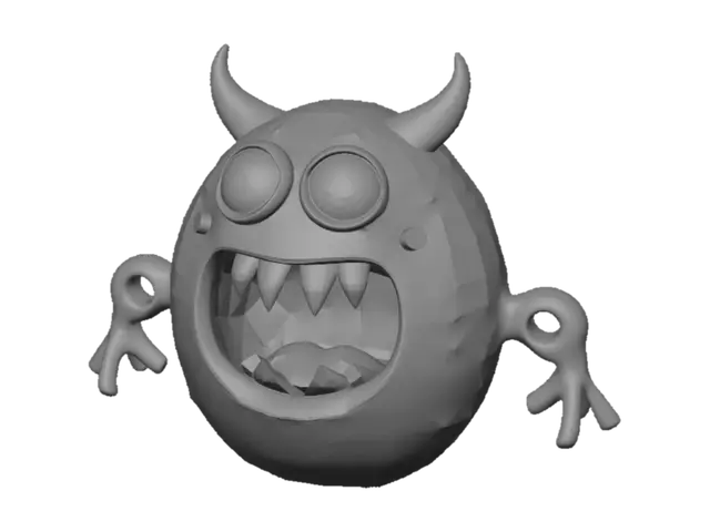 3D model for hazme un porta lapices de un monstruo