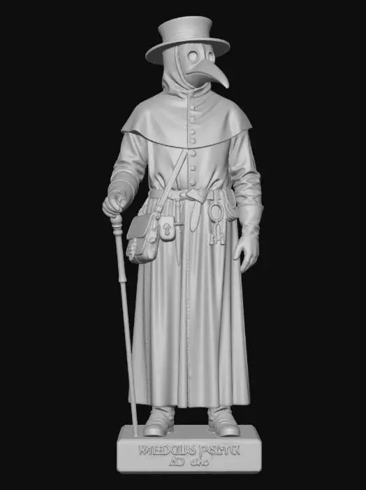 3D model for Medicus Pestis, A.D. 1665