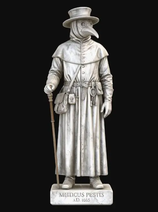 3D model for Medicus Pestis, A.D. 1665