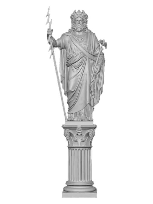 3D model for Zeus, The King of Gods