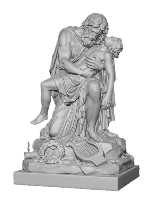 3D model for Orpheus and Eurydice