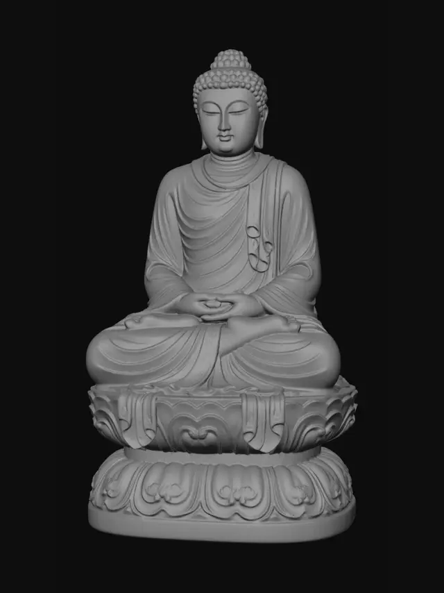 3D model for Meditating Buddha