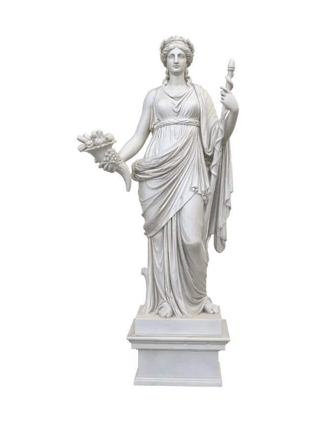 Ceres with cornucopia - Harvest 3D model, vytvořený pomocí AI
