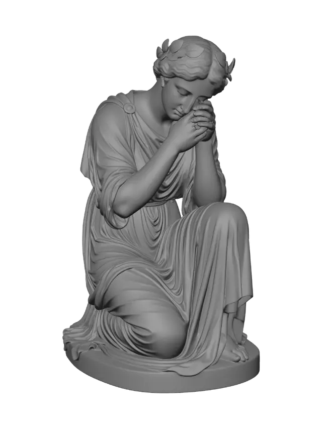 3D model for Kneeling in Prayer