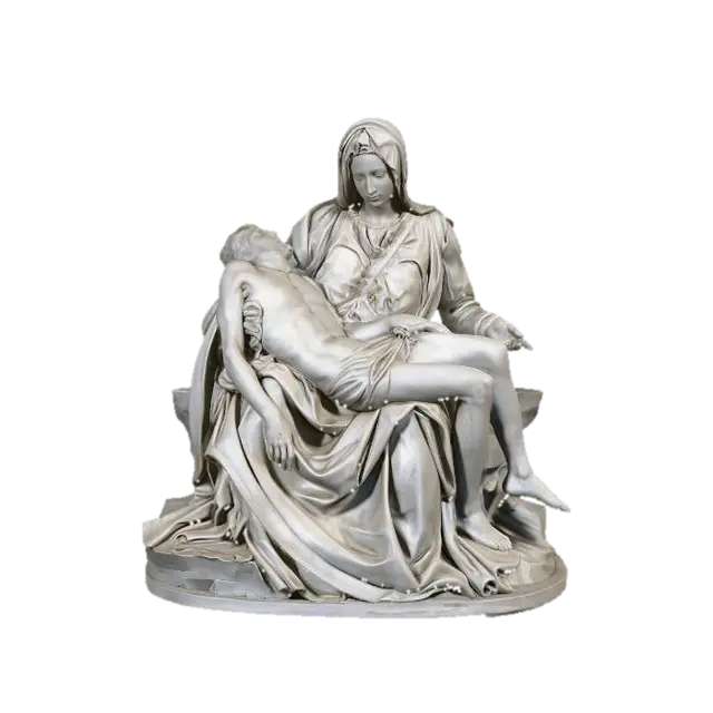 Pietà - Jesus 3D model, vytvořený pomocí AI