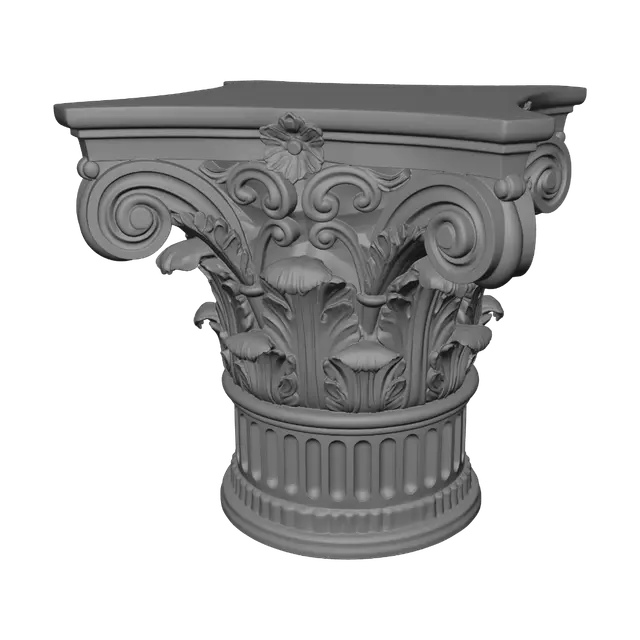 3D model for Ornate Corinthian Capital