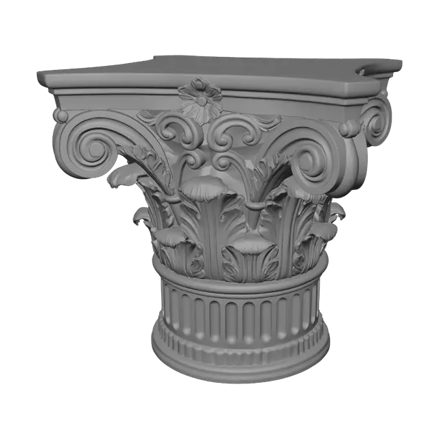 3D model for Ornate Corinthian Capital
