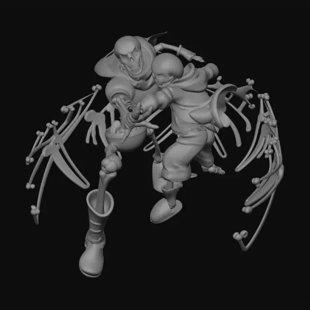 3D model for Skeletal Showdown in the Underground