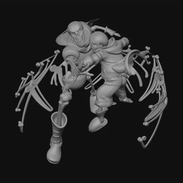 3D model for Skeletal Showdown in the Underground