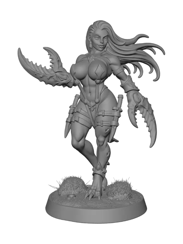 3D model for Lilac Bladed Succubus