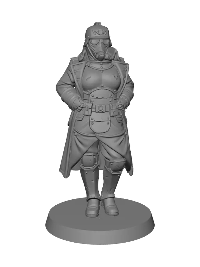 3D model for Imperial Guardsman with Rocket Launcher