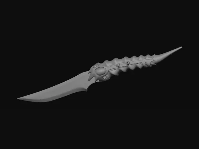 3D model for Crimson Gem Dagger