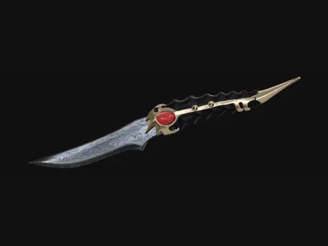 3D model for Crimson Gem Dagger