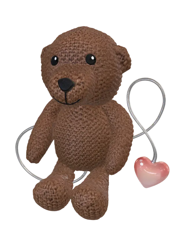 3D model for Heartfelt Teddy