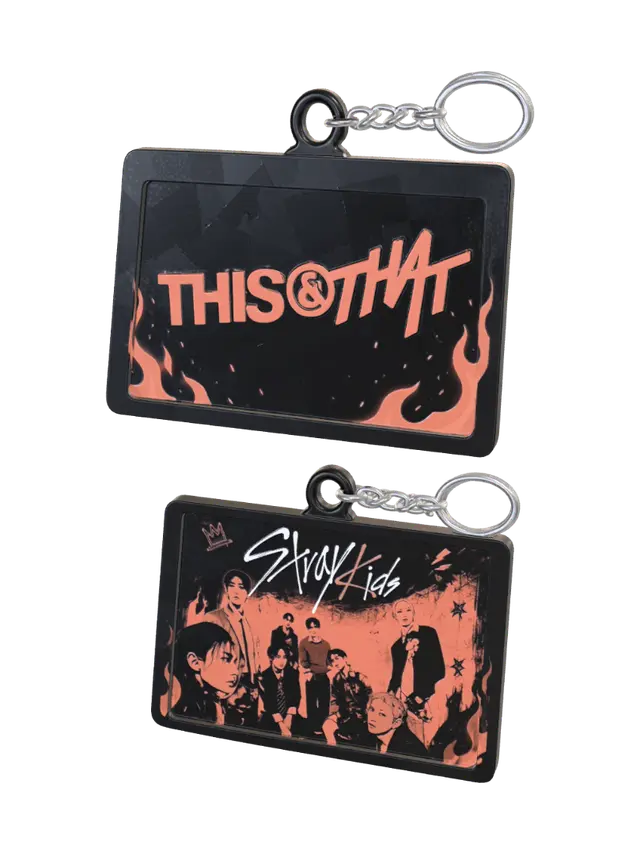 Stray Kids Fire Keychains - Keychain 3D model, vytvořený pomocí AI