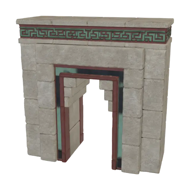 3D-модель Sanctuary Doorway Module - Cornice, згенерована ШІ