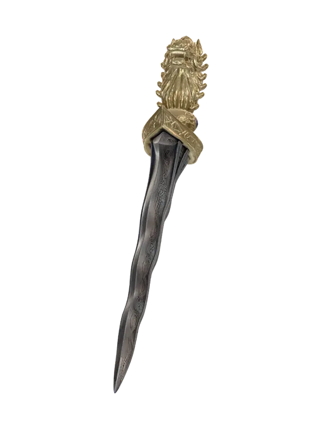 3D model for Gilded Dragon Dagger
