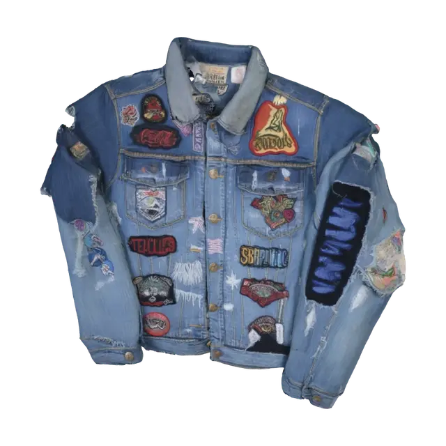 3D model for Denim Patchwork Jacket
