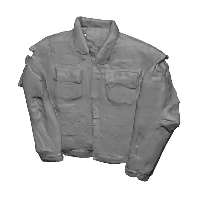 3D model for Denim Patchwork Jacket