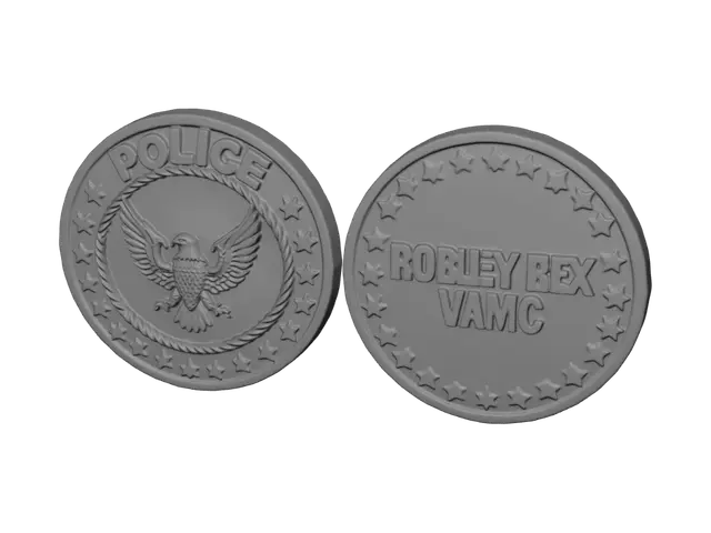3D model for Police Emblem Duo