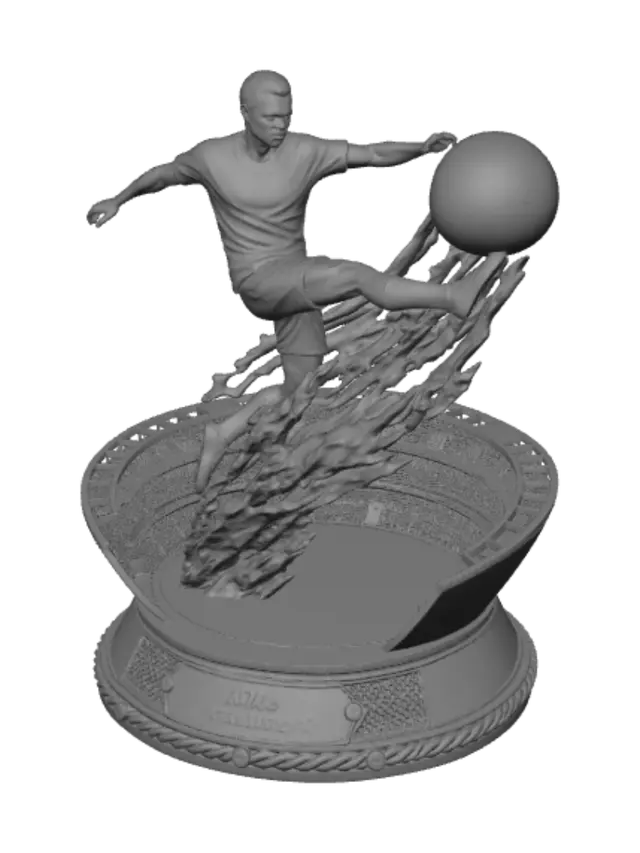 3D model for Meshy_AI_Golden Striker 2026 World Cup Trophy_1783986294_generate