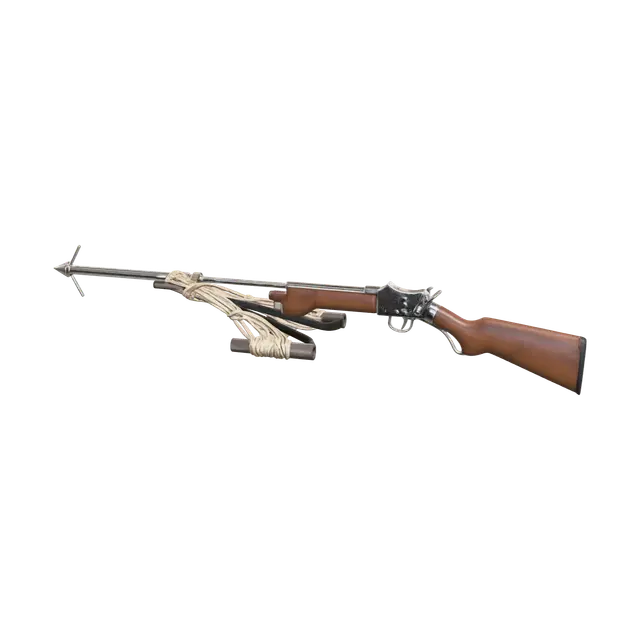 Ornate Harpoon Gun 3D model, vytvořený pomocí AI