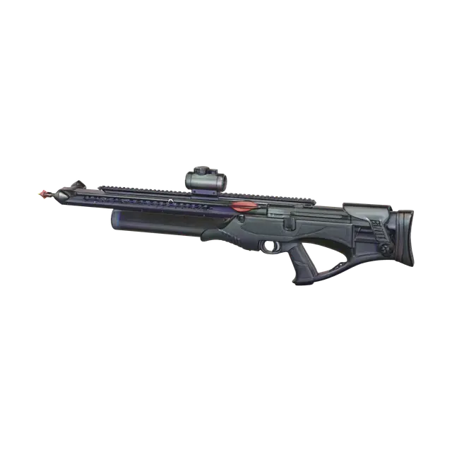 Stylized Harpoon Gun 3D model, vytvořený pomocí AI