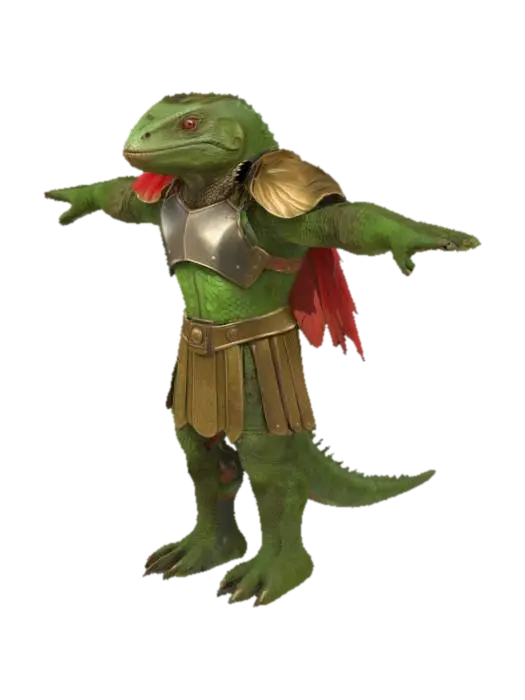 3D model for Lizard Warrior