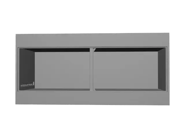 3D model for White Glass-Front Display Cabinet