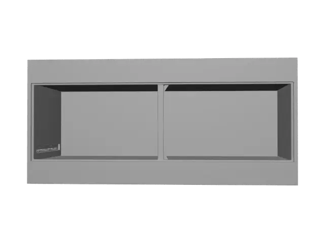 3D model for White Glass-Front Display Cabinet