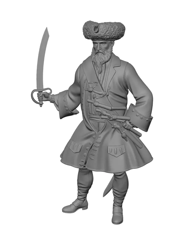 3D model for Fantasy Blackbeard