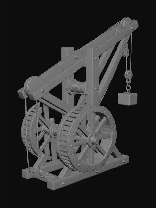 3D model for Counterweight Trebuchet