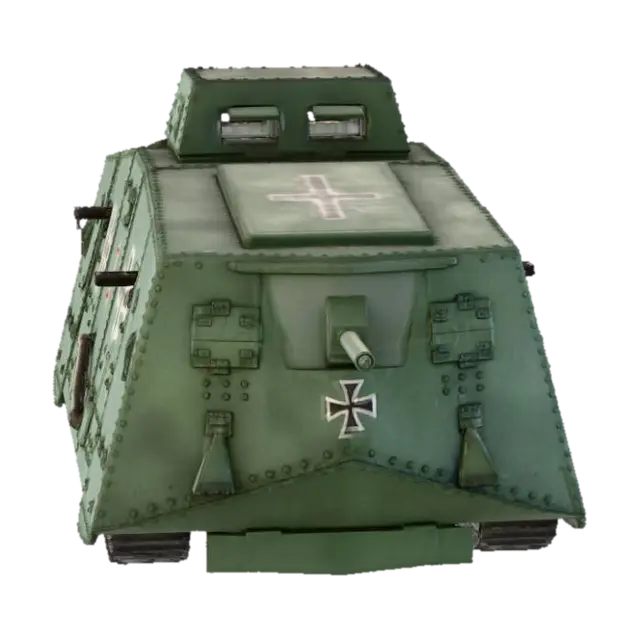 World War I German Tank - Ww1 3D model, vytvořený pomocí AI
