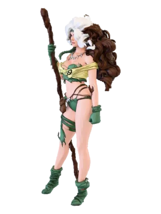 Forest Warrior - Savage 3D model, vytvořený pomocí AI