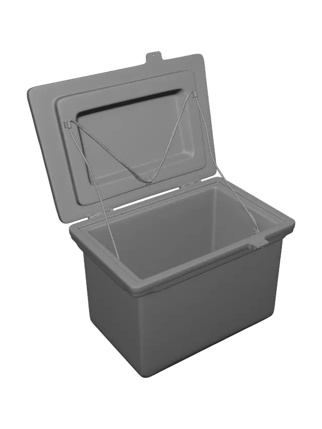 3D model for Blue cooler with open lid