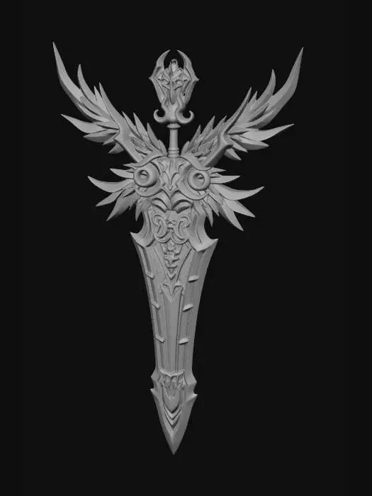 3D model for Azurewing Greatsword