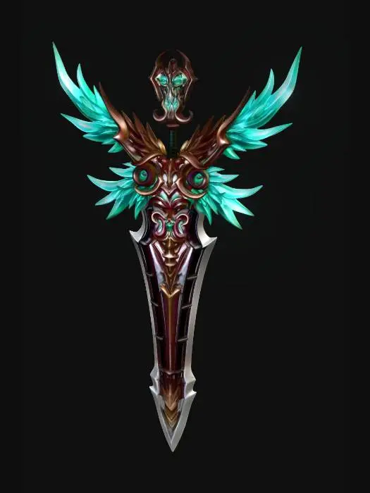 3D model for Azurewing Greatsword