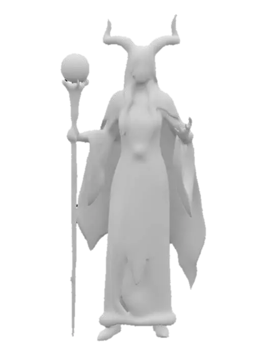 3D model for Fantasy Nordic Sorceress