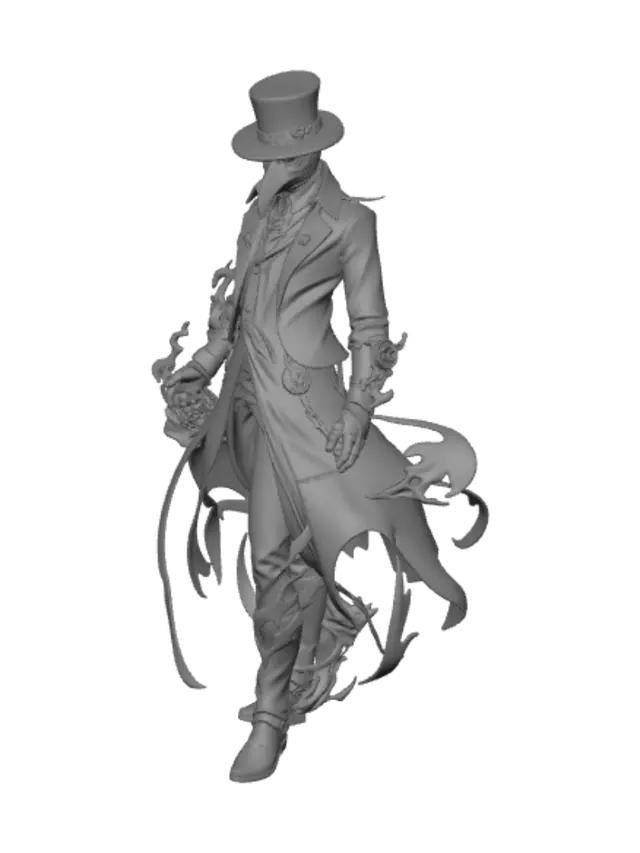 3D model for Violet Plague Doctor