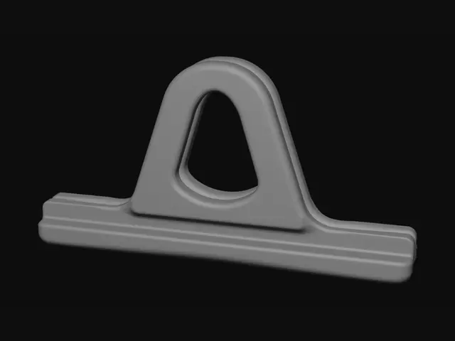 3D model for U-shaped metal bracket on carpet