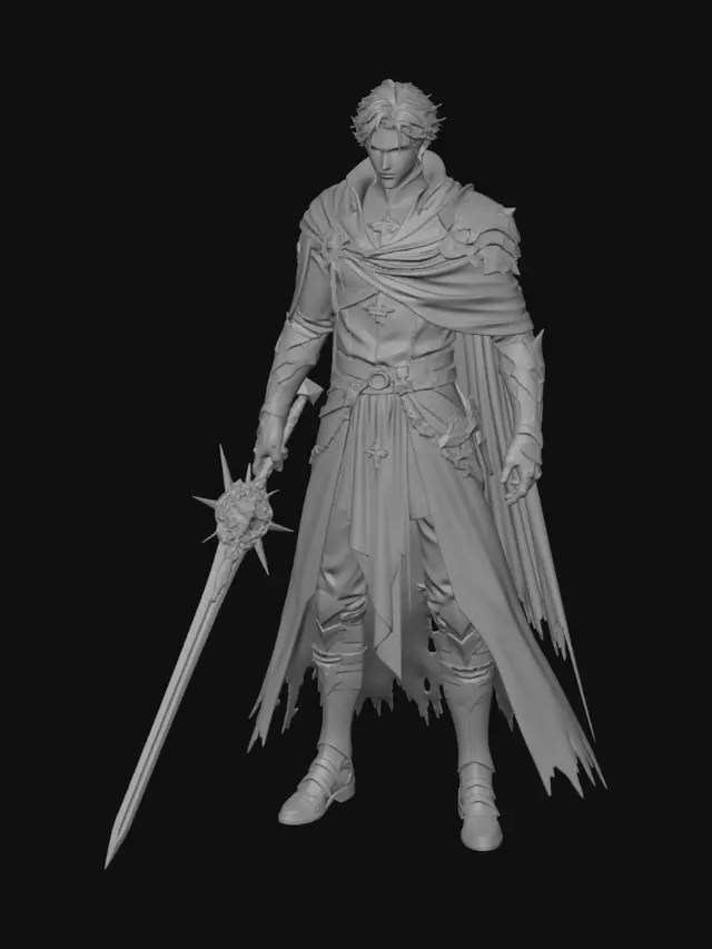 3D model for Celestial Warden of the Gilded Blade