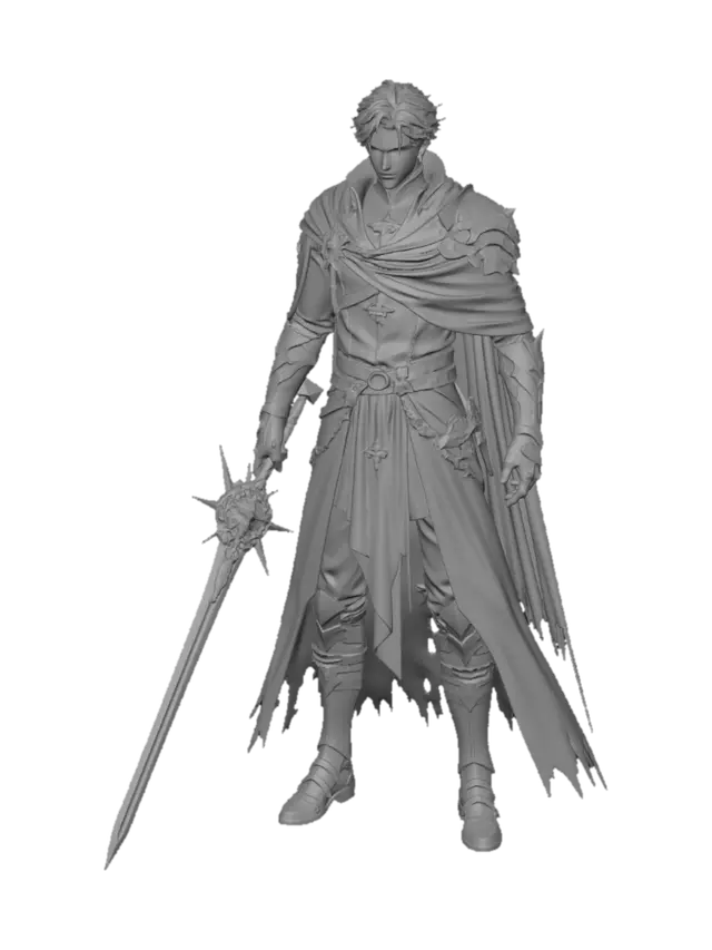 3D model for Celestial Warden of the Gilded Blade