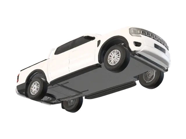 Pickup - Fourwheeldrive 3D model, vytvořený pomocí AI