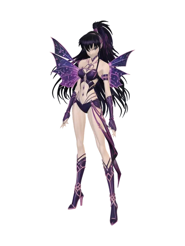 3D model for Moonlit Violet Butterfly Enchantress