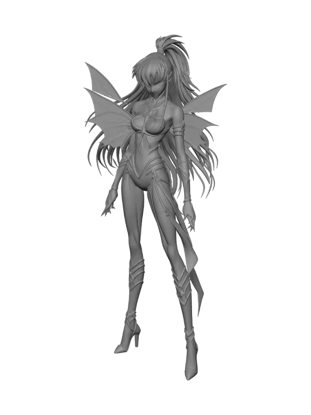 3D model for Moonlit Violet Butterfly Enchantress