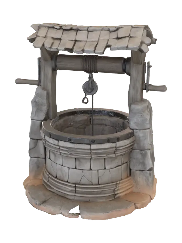 3D model for колодец в стиле фэнтези-средневековья в пустыне