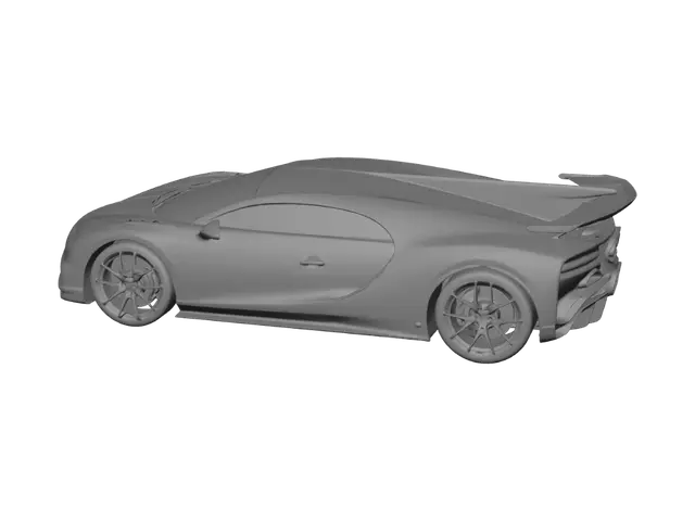 3D model for Jet and Bugatti on the Tarmac