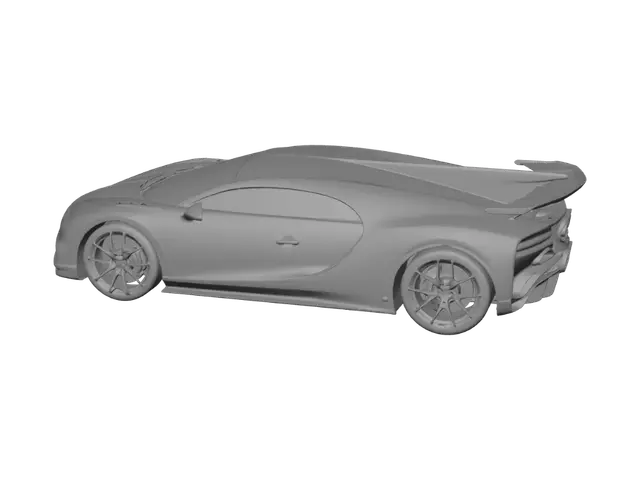 3D model for Jet and Bugatti on the Tarmac